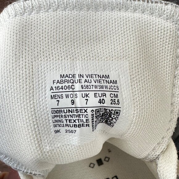 ⭐Converse Chuck Taylor Lift Double Stack Sz 7 Men's Shoes Sneaker Silver A16406C - Picture 8 of 9